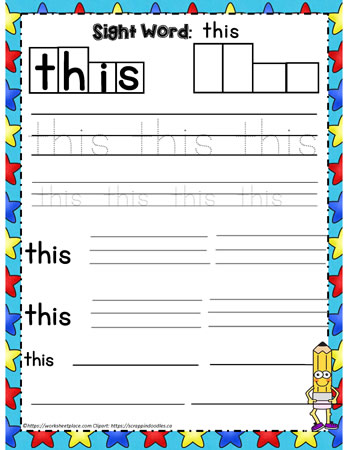 Sight Word this
